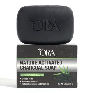 ORA Activated Charcoal Premium Soap Bar –  4.2oz