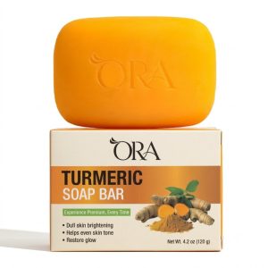 ORA Turmeric Soap Bar – Cleansing Soap for Face & Body – 4.2 oz