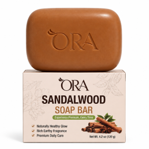 ORA Sandalwood Premium Soap Bar Pack of 4 Bars