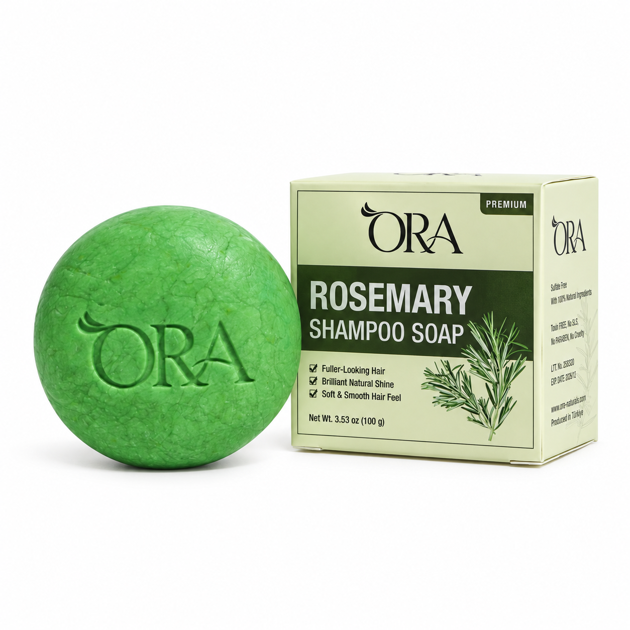 ORA Rosemary Premium Shampoo Soap Bar Pack of 2 Bars - Image 12