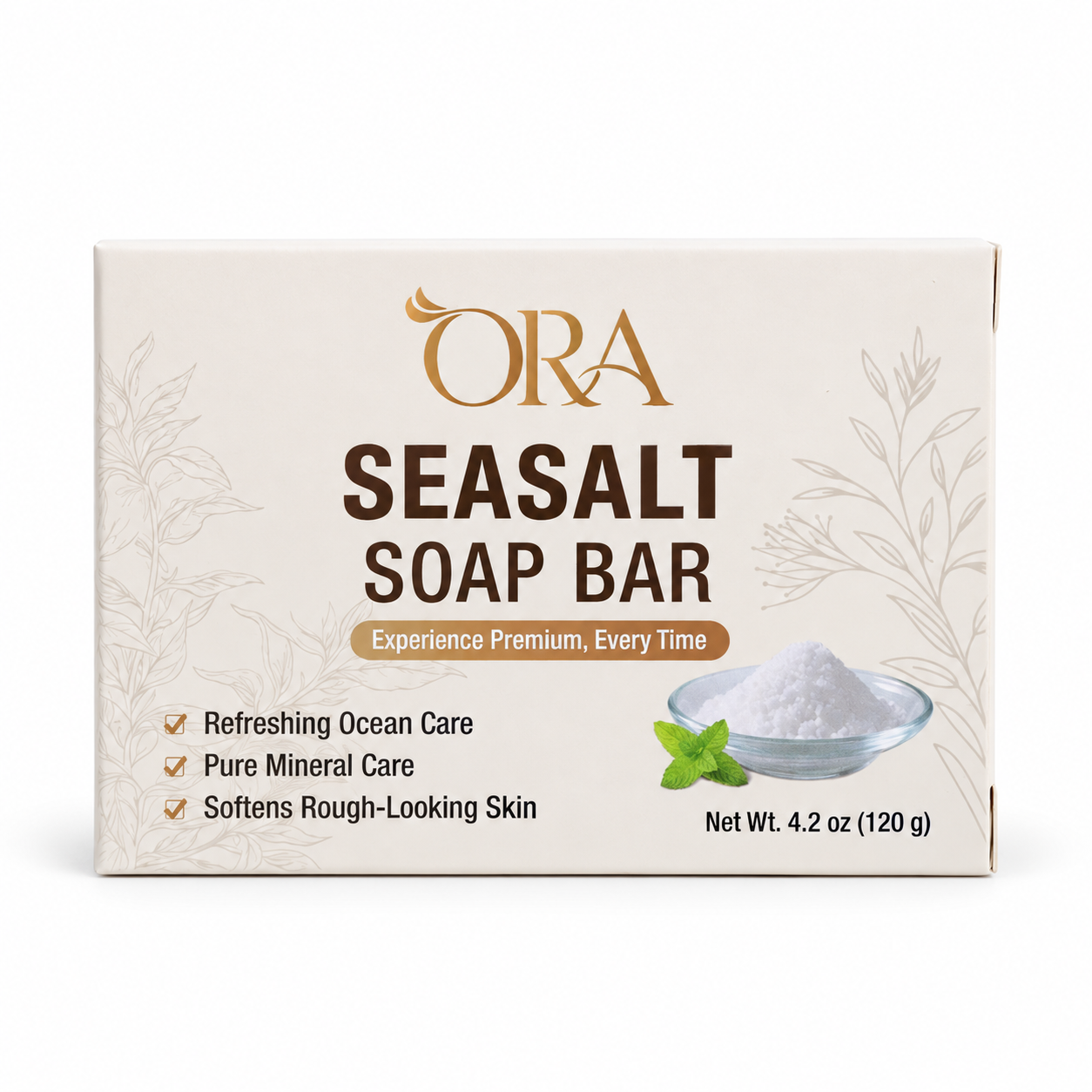 ORA Sea Salt Premium Soap Bar Pack of 4 Bars - Image 3