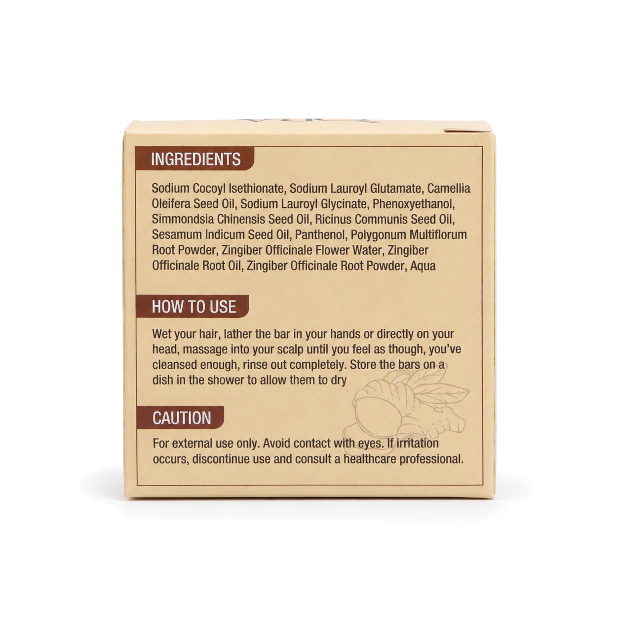 ORA Ginger Premium Shampoo Soap Bar - Image 3