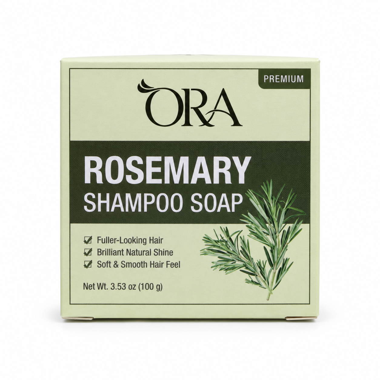 ORA Rosemary Premium Shampoo Soap Bar Pack of 2 Bars - Image 2