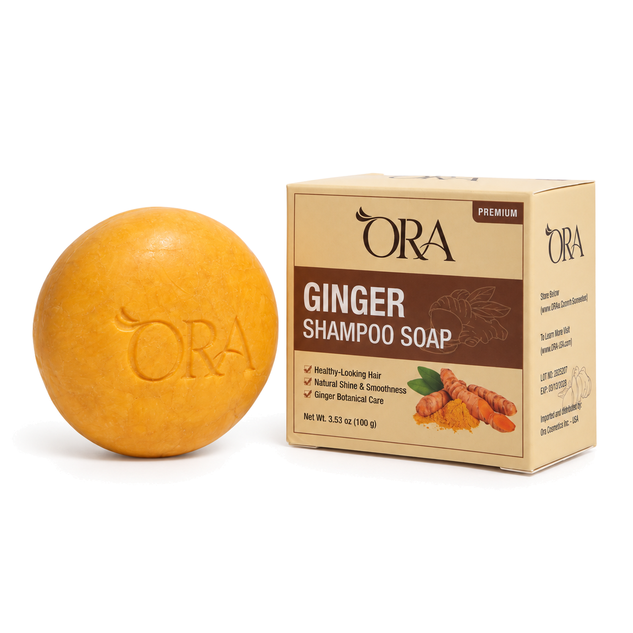 ORA Ginger Premium Shampoo Soap Bar - Image 6