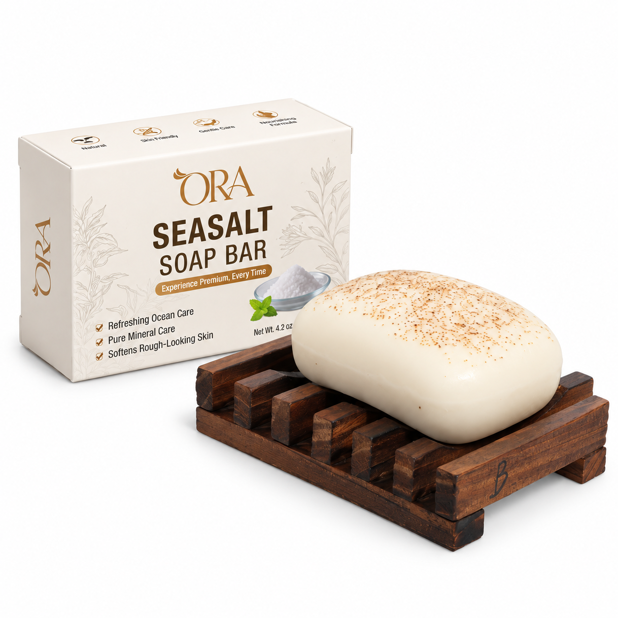 ORA Sea Salt Premium Soap Bar Pack of 4 Bars - Image 10