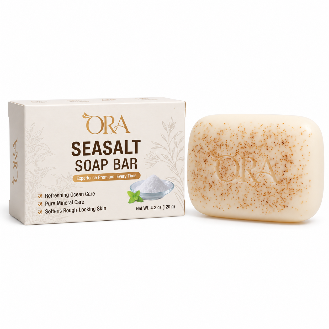 ORA Sea Salt Premium Soap Bar Pack of 4 Bars - Image 11