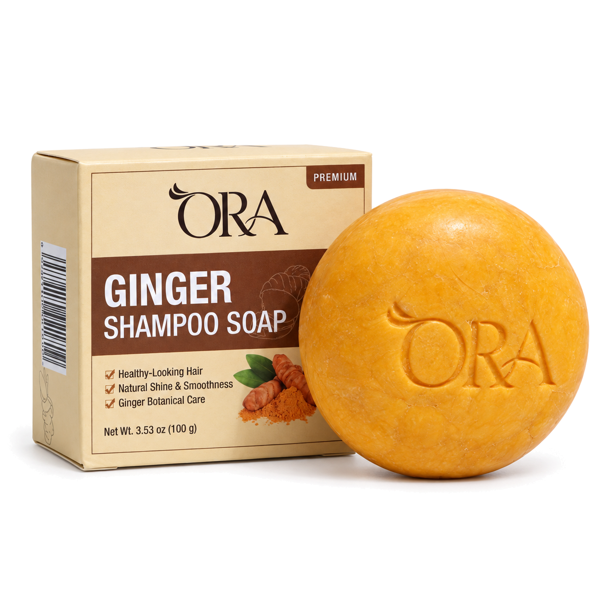 ORA Ginger Premium Shampoo Soap Bar - Image 9