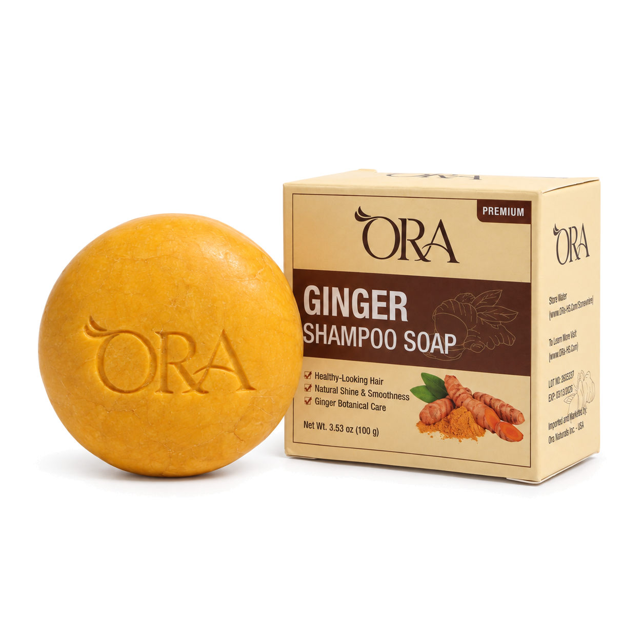 ORA Ginger Premium Shampoo Soap Bar - Image 11
