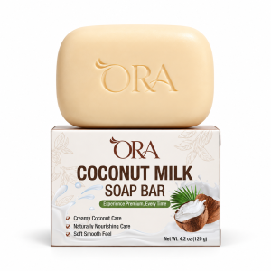 ORA Coconut Milk Premium Soap Bar Pack of 4 Bars