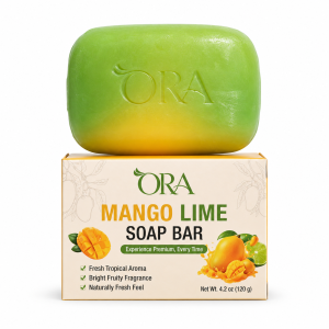 ORA Mango Lime Premium Soap Bar Pack of 4 Bars