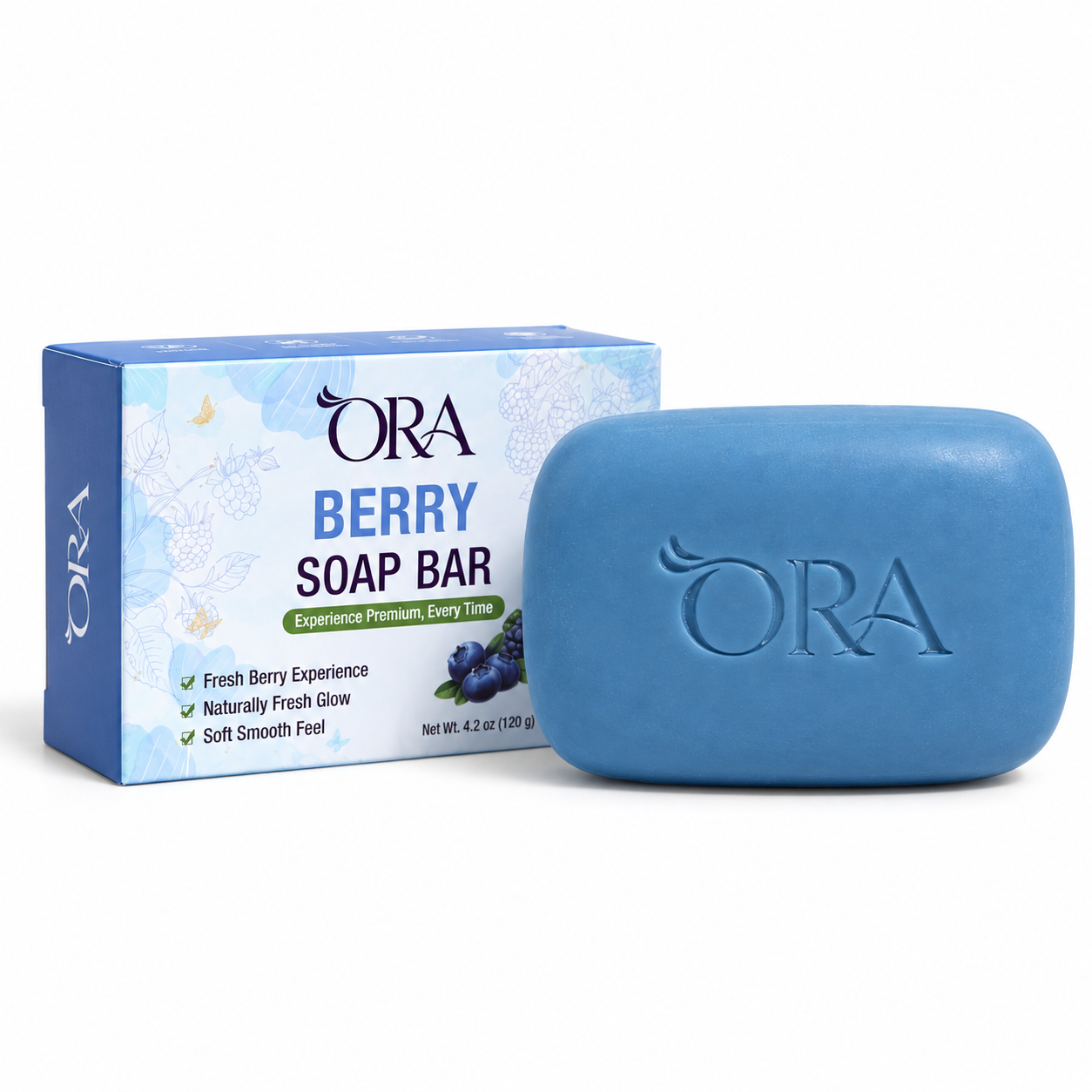 ORA Berry Premium Soap BarPack of 4 Bars - Image 5
