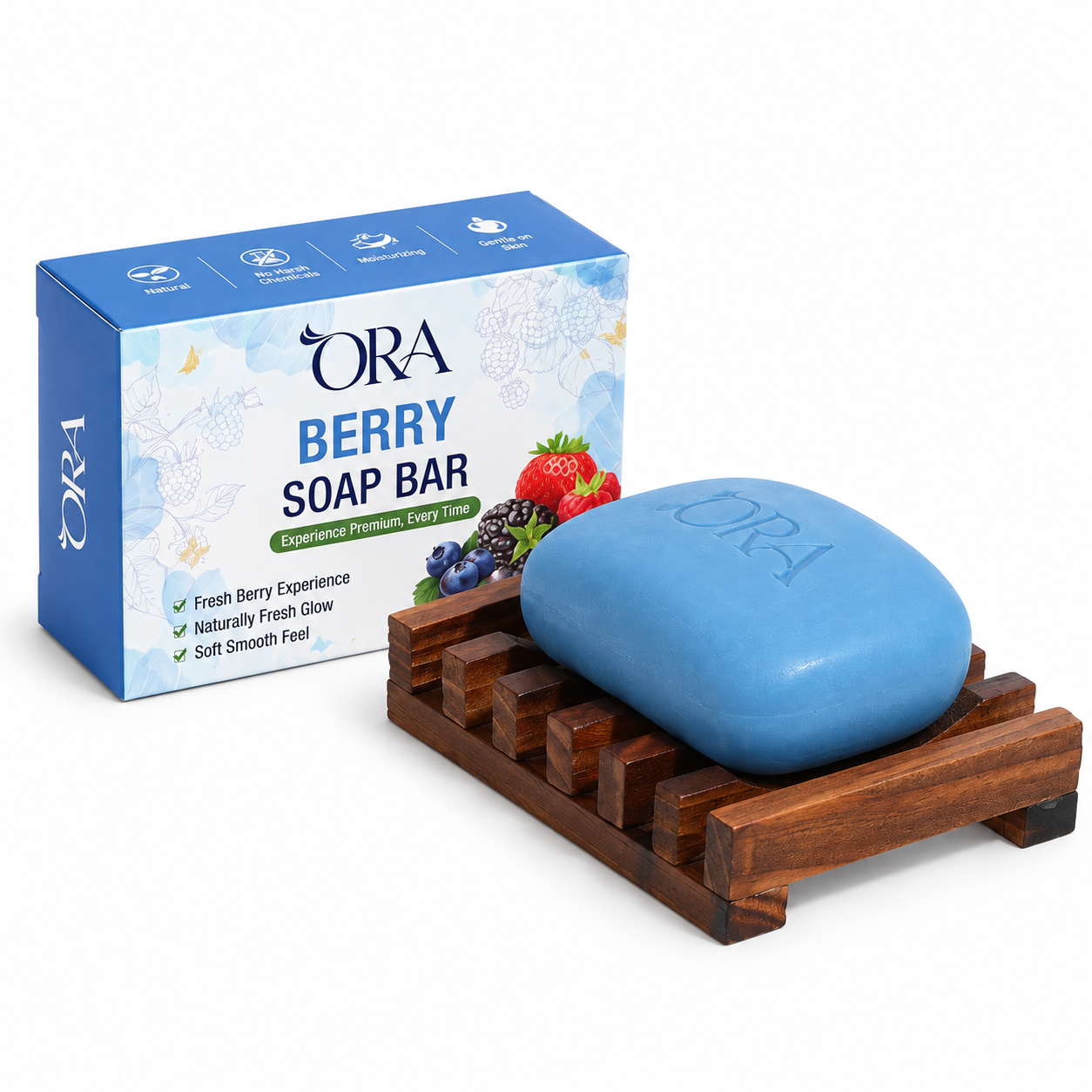 ORA Berry Premium Soap BarPack of 4 Bars - Image 8